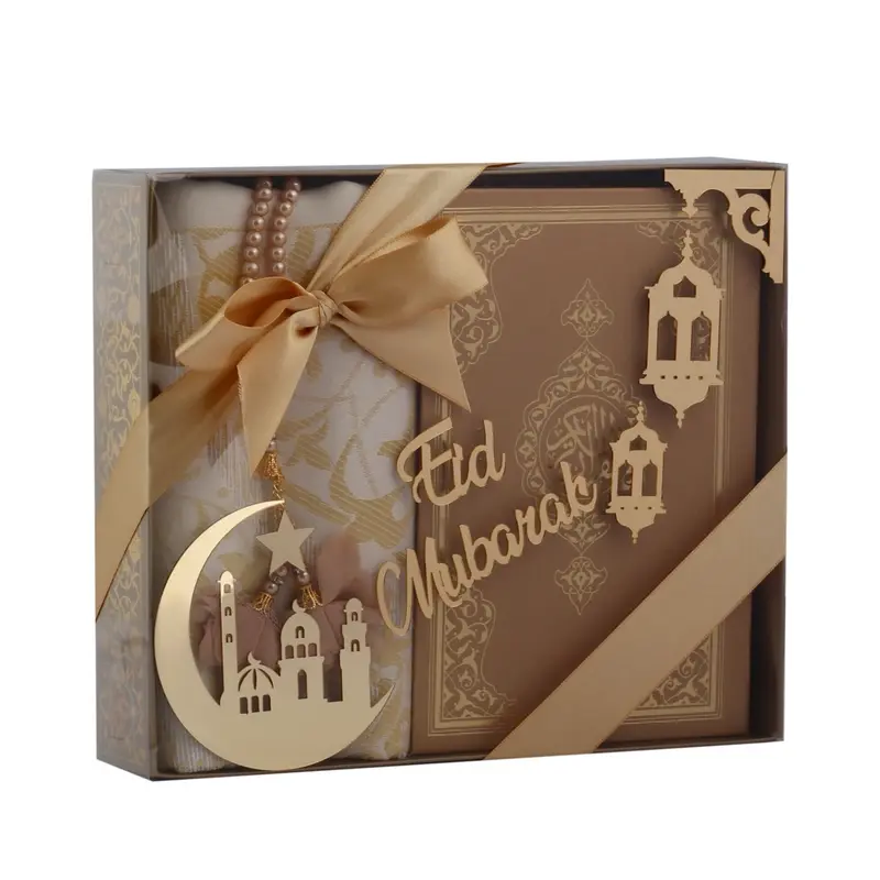 EID GIFT SET * - 3pc bundle gift set, includes Quran, Prayer Rug & Tasbeeh 3