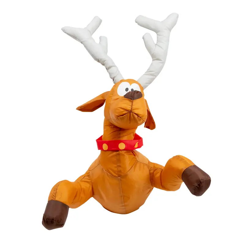 Celebright Christmas Crashing Reindeer Animated Decoration - Festive Fun as Rudolph Smashes Through Your Window & Kicks His Legs As He Tries To Wiggle Free - Fits Any Window 4