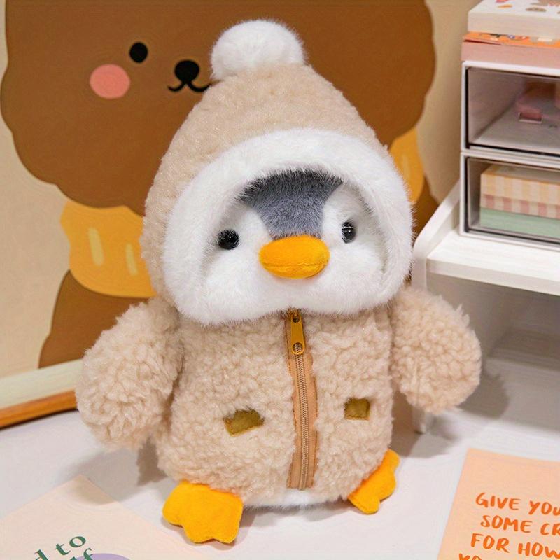 Cute Penguin Plush Toy with Soft PP Cotton, Cozy Animal Stuffed Doll in Winter Outfit for Toddlers & Infants 0-3 Years Old – Ideal Gift for Christmas and Halloween 2