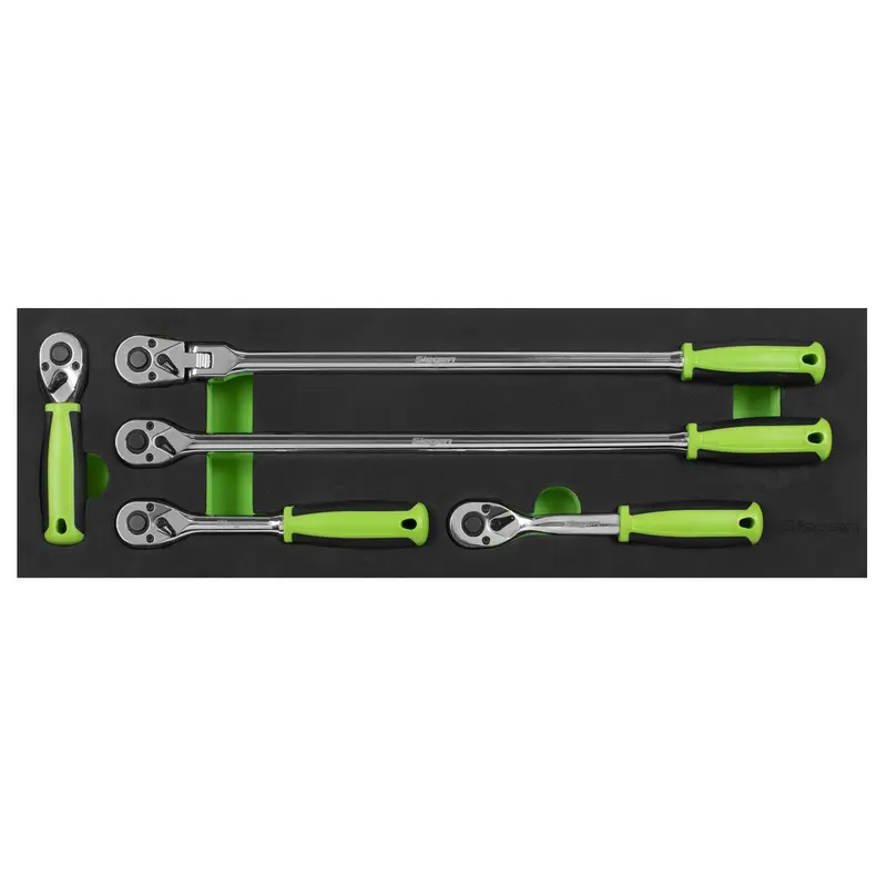 Siegen by Sealey Ratchet Wrench Set 5pc 3/8"Sq Drive Flip Reverse 8