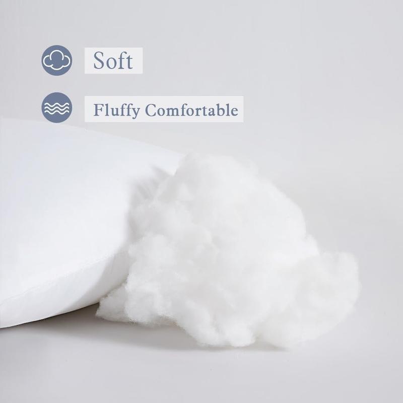 16" x 16" Inch Cushion Insert, Hotel Quality White Cushion Inner, Polyester Filled Hypoallergenic Super Soft Lightweight Cushion Stuffer,  Square Cushion Inner Filler, Decorative Throw Pillow 4