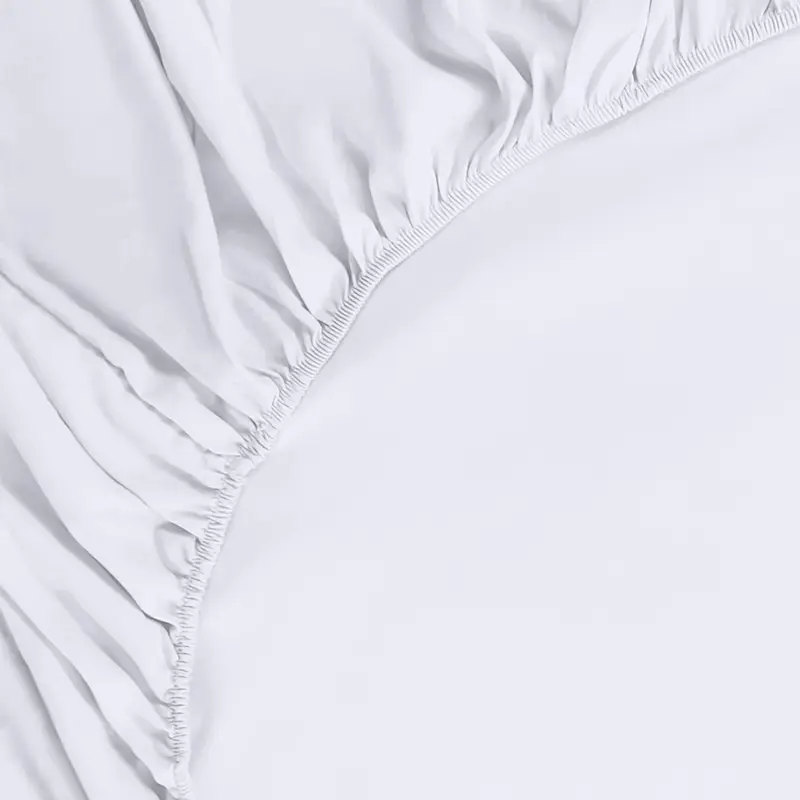 Bedding Fitted Sheet King (2 Pack), White - Deep Pocket 14 inch (35 cm) - Easy Care - Soft Brushed Microfibre Fabric - Shrinkage and Fade Resistant - Bottom Sheet 2