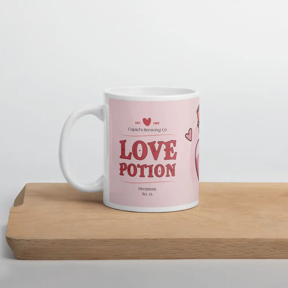 Love Mug - Sturdy Tumbler, Printed Coffee Cup - Washable, Reusable - 11 oz - Glossy Ceramic Drinkware Reuse obsession valentines mugs novelty  mugs mug  of  tea ceramic  mugs mugs  for  sale cups