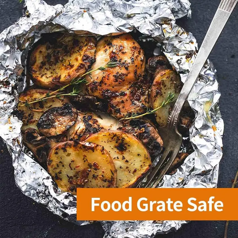 Catering Aluminium Foil Silver Premium Heavy Duty Ready To Use Durable and Food Safe Ideal for Kitchen Catering Cooking and Disposable Cookware Roll 300mm x 30m Versatile 4
