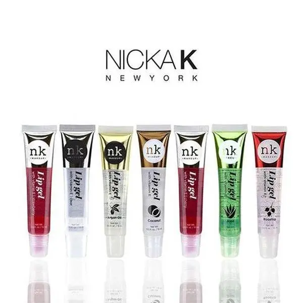 NK - Nicka K Lip Gel/ Lip Gloss with Vitamin E 15ML Tube All Flavours Lightweight Lipgloss