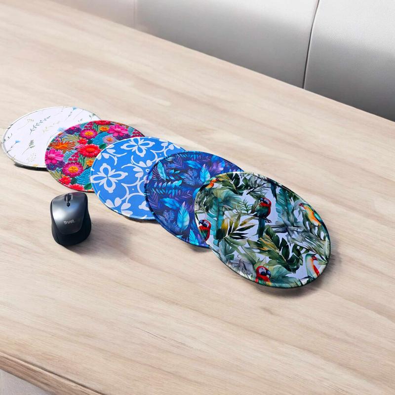 Springtime Flower Mouse  Mat, 22cm, 2mm Thickness, Non-Slip Mouse Mat 1