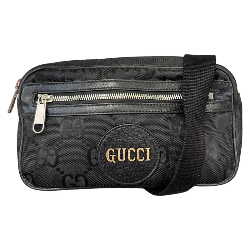 Pre-owned  Gucci Men's Gg Off The Grid Belt Bag Black 0