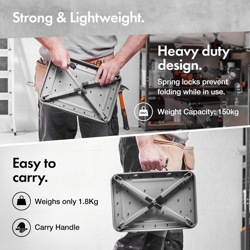 Product Introduction of Folding Step - Easy to Store, Foldable Caravan Steps – Anti Slip One Step Stool, Ideal for Home, Kitchen and Garage - Caravan Steps Folding, Small and Lightweight 4