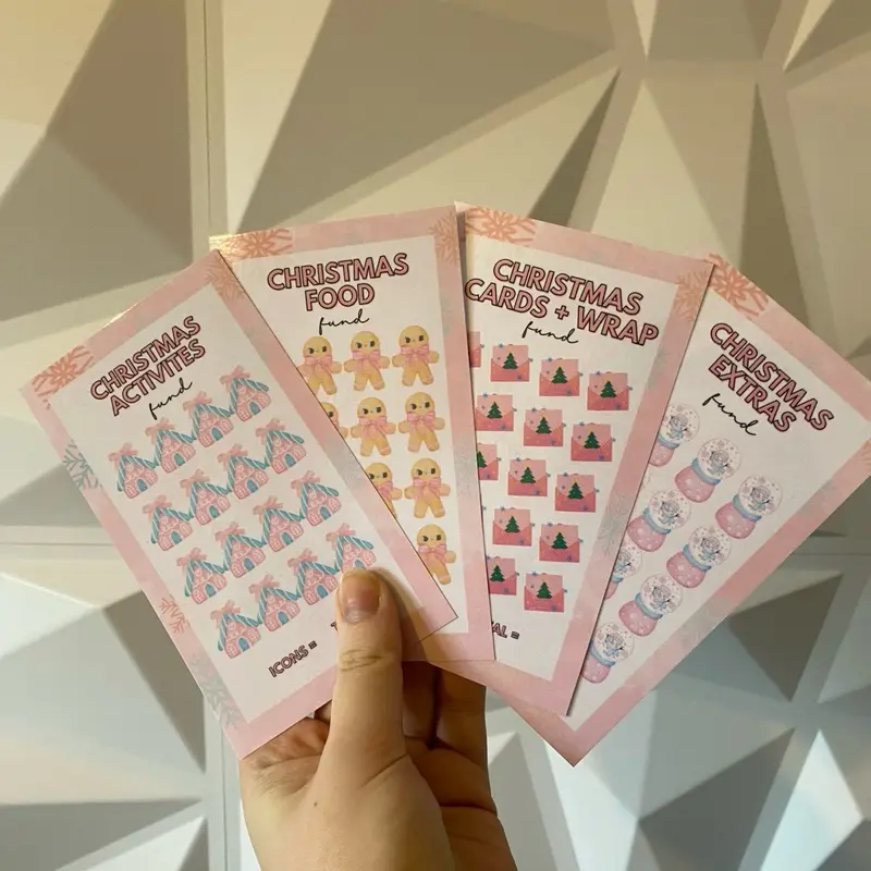 WHOOPSIE Pink Christmas Savings Bundle - 8 savings trackers 6
