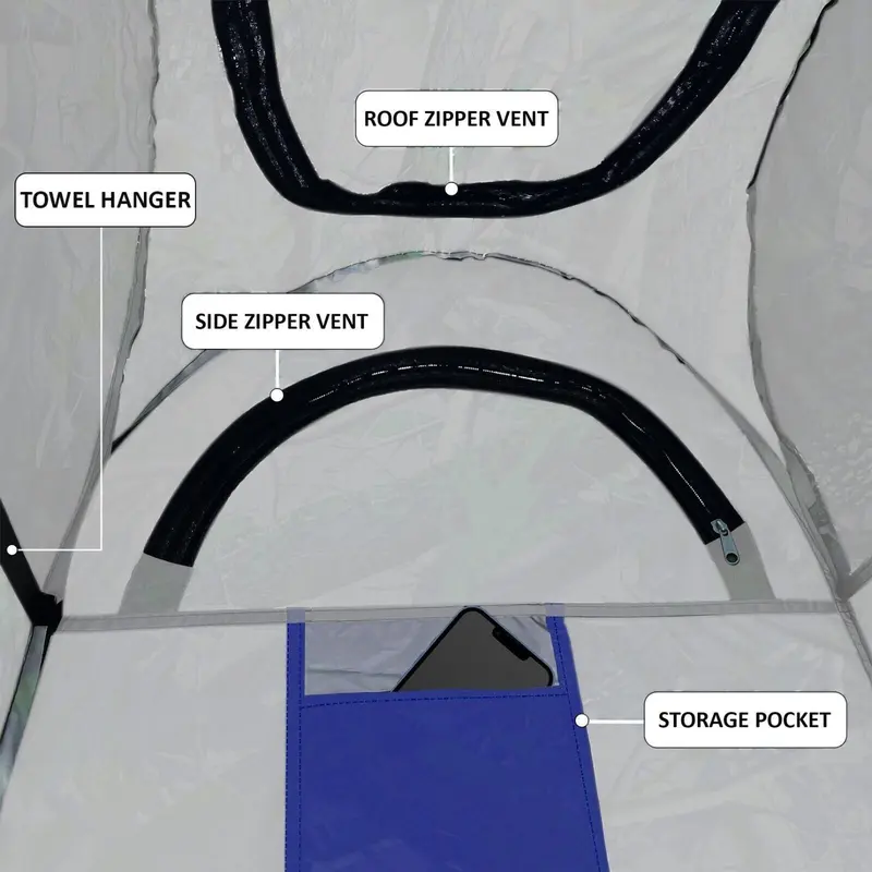 Pop-Up Privacy Tent, Portable Outdoor Camping Shower & Toilet, Changing Room for Hiking, Quick Setup Privacy Shelter, Waterproof, Foldable Privacy Tent for Outdoor Activities, Easy to Carry, Ideal for Camping, Hiking, Festivals, Perfect Gift for Camping 7