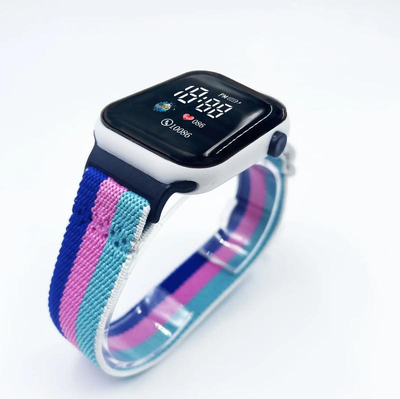 2024 OEM New Arrival Nylon Straps Elastic Band Sports Watch 4