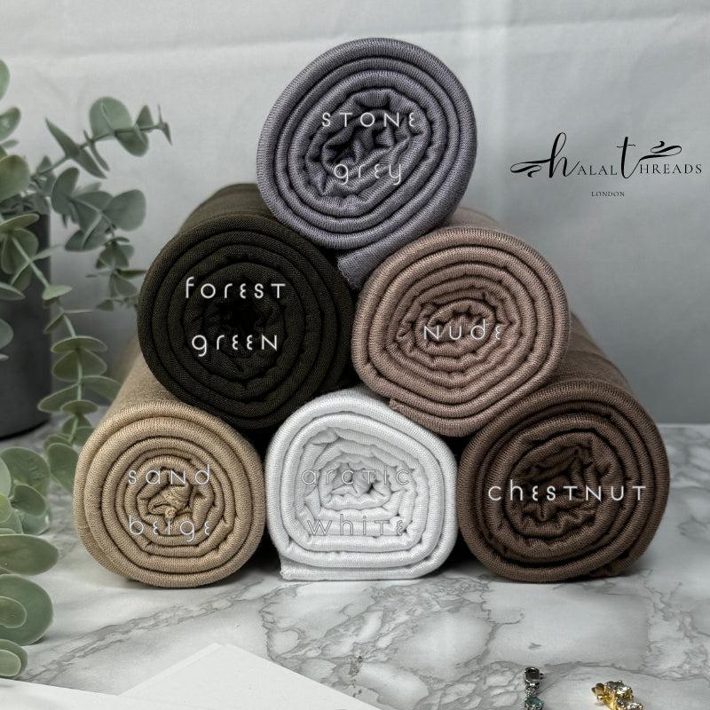 Premium Emirati Jersey Hijab Scarf in Over 20 Colours - Made in Dubai 4