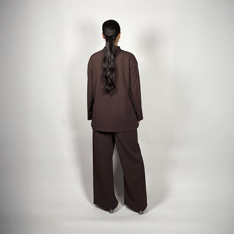 Product Introduction of kafti Ashgrove CoOrd Set - Women's Relaxed Fit Loungewear Crew Neck CoOrd Set with Trousers 17