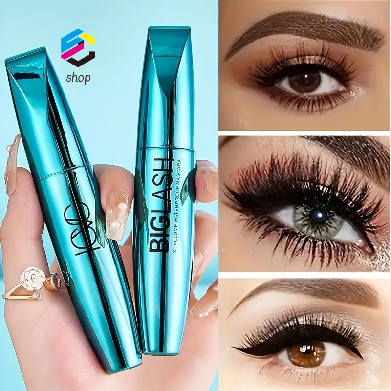 Useful Big Lash Mascara, Extreme Black, Curling And Lengthening, Long-Lasting Formula, Waterproof, Smudge-Proof, 24-Hour Wear