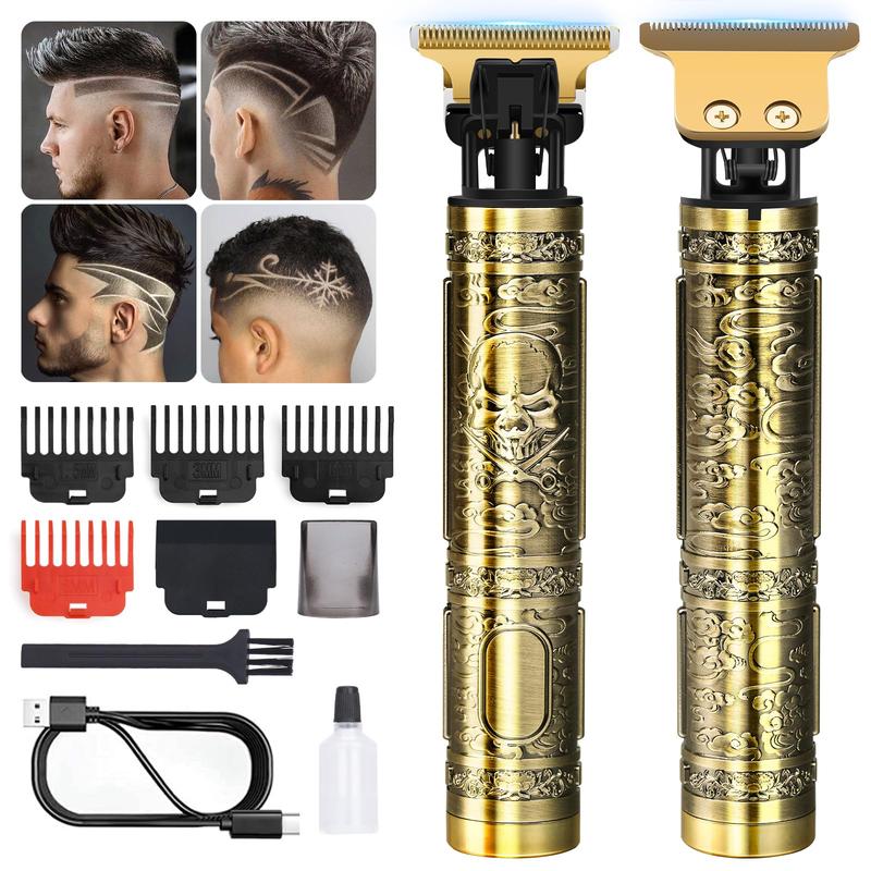 Hair Clippers Men, Beard Trimmer for Men, Rechargeable Hair Trimmer with 4 Limit Combs, Beard Grooming Kit for Barbers Haircut, USB Type-C Charging, Professional Hair Trimmer Gifts for Men 0