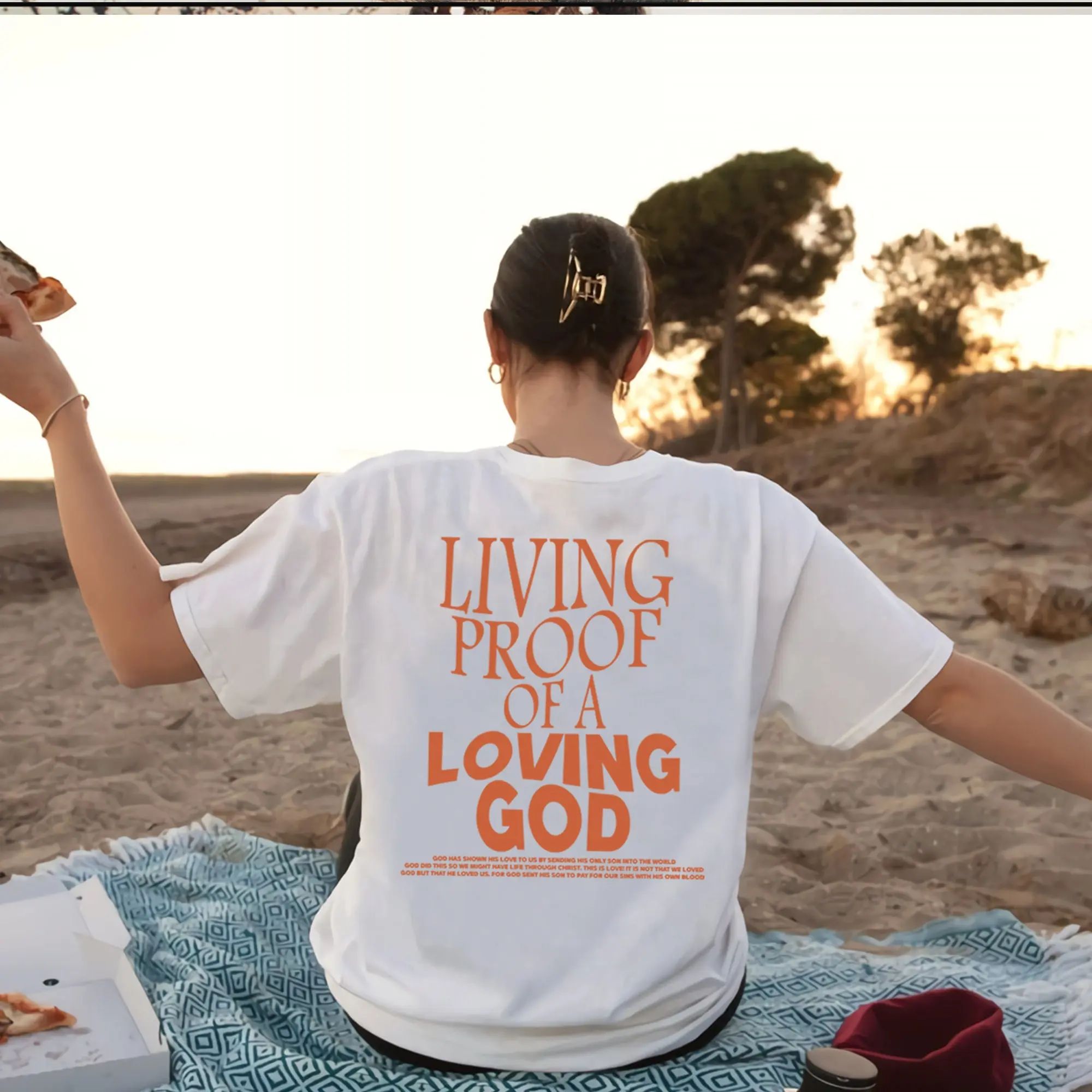 Living Proof Of A Loving God Quote Shirt Christian Day Shirt Christian Clothing Jesus Shirt Christian Merch Shirt Gift For Friend