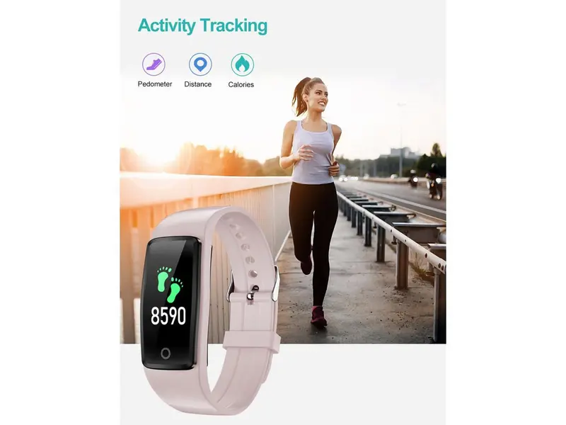 Willful Fitness Tracker Non Bluetooth Simple No App No Phone Needed Waterproof Pedometer Watch with Steps Calories Counter Sleep for Kid's Parents Men, Women 3