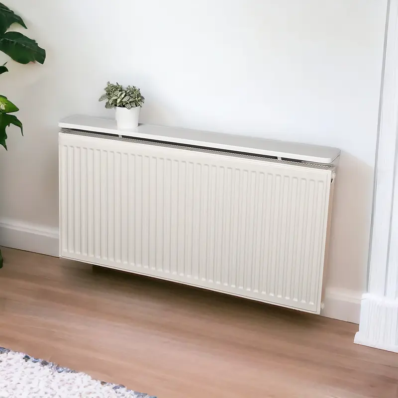 Rounded-edge Floating Radiator Shelf with Included Brackets, No Need for Drilling 8
