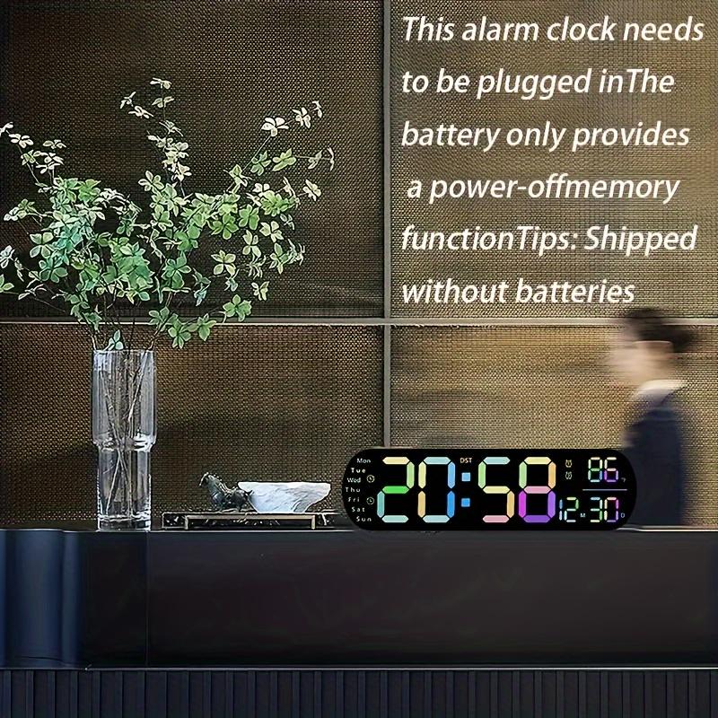 Product Introduction of RAZZAQ MART SHOP Large Digital Wall Clock with Remote Control, Dual Alarm, DST, 10-Level Brightness, LED Night Light, USB Powered, Cordless or Plug-In Use, Ideal for Bedrooms, Living Rooms, or Offices (Batteries Not Included) 23