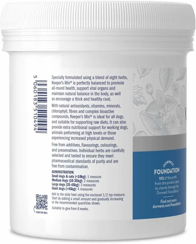 DORWEST HERBS Keeper’s Mix, 500g, Herbal Health Supplement for Dogs and Cats, Natural Herbs, Vitamins, and Minerals – for Healthier Happier Pets, Brown, 14DOR041 2
