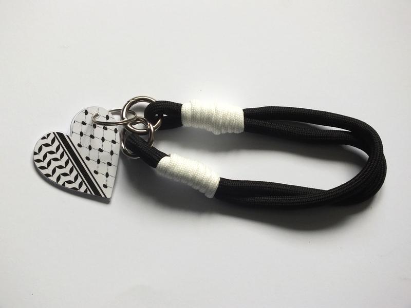 Shoelace Keyring Black White Keychain Love Heart Keyring Pink Glitter Heart Keychain Valentines Gift Anniversary Gifts Present for Girlfriend Present for Wife 6