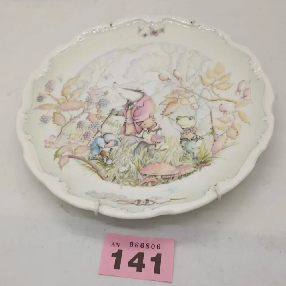 Vintage Royal Doulton Wind in the Willows Plate 21cm Rambling in the Wild Woods