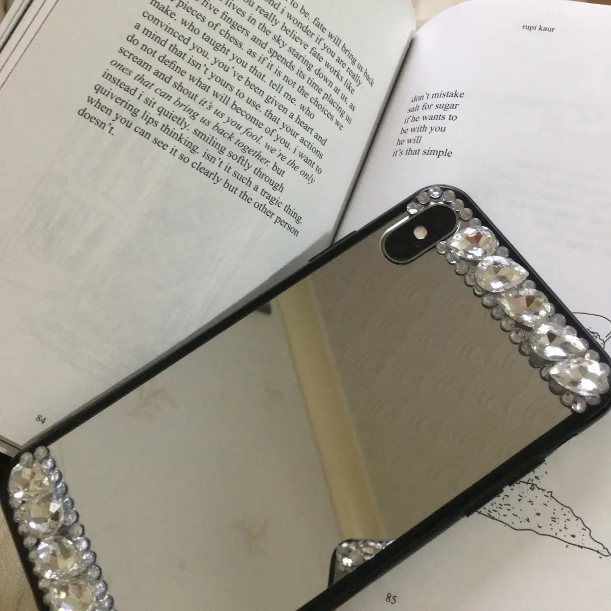 Mirror iPhone Case Waterproof  Accessories Smartphone Protective curve paint phone new Protection Cover Casing Cellphone