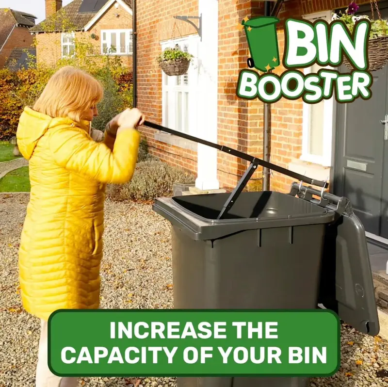 Bin Booster - No More Overflowing Bins- Introducing Bin Booster, the hygienic HANDS-FREE way to dramatically reduce the volume of your general waste, garden waste & recycling 6
