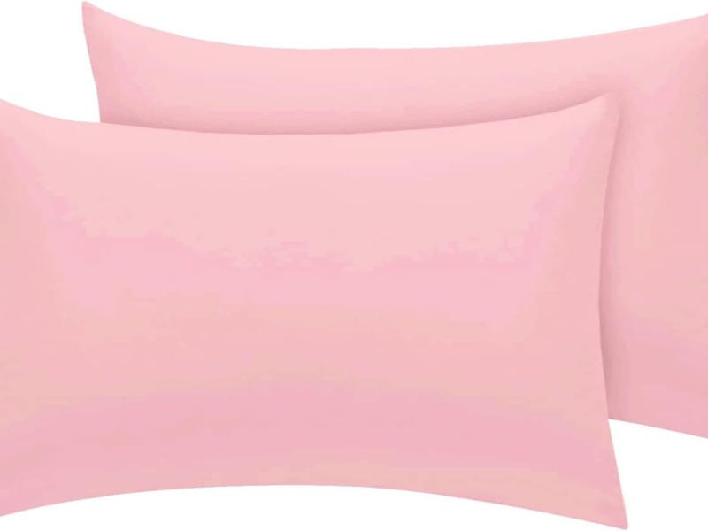 Pillowcases Pack of 2 - 22 Different Colours Polycotton Silk Easy Bed Pillow Cover - Cool and Comfortable Pillow Case - Percale Soft Pair of Pillows - 2 Pack Pillowcases Ultra Soft Comfy Premium Quality Plain Pillow Case Cover For Bedroom Pillowcases Pair 5