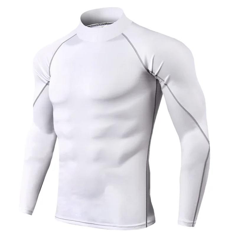Men Sport T-shirt Quick Dry Bodybuilding Running Shirt Long Sleeve Compression Top Gym T Shirt Men Fitness Tight fit 4