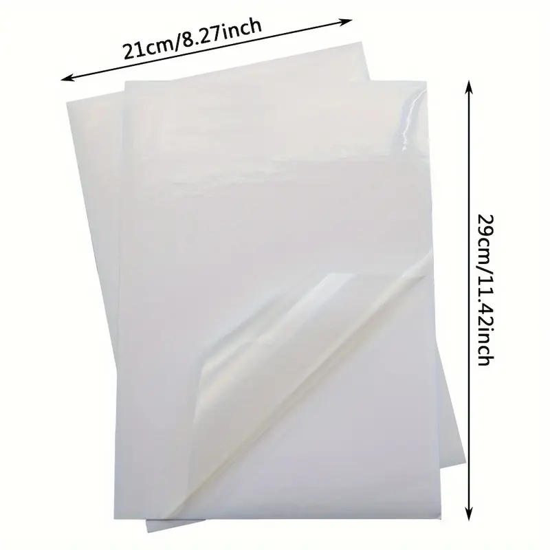 10pcs A4 Sticker Printer Paper Inkjet Printer Label Sheet Water Resistant No Smudge 1