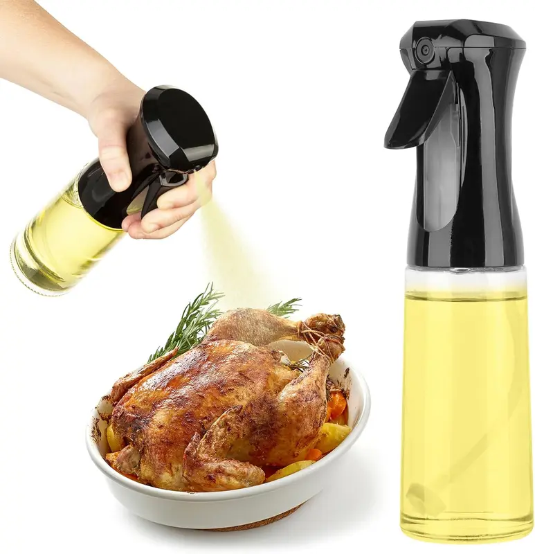 Olive Oil Spray Bottle 200ml - Kitchen Utensil for Cooking, BBQ, Air Fryer - Utensils, Dispensers Oil Dispenser 0