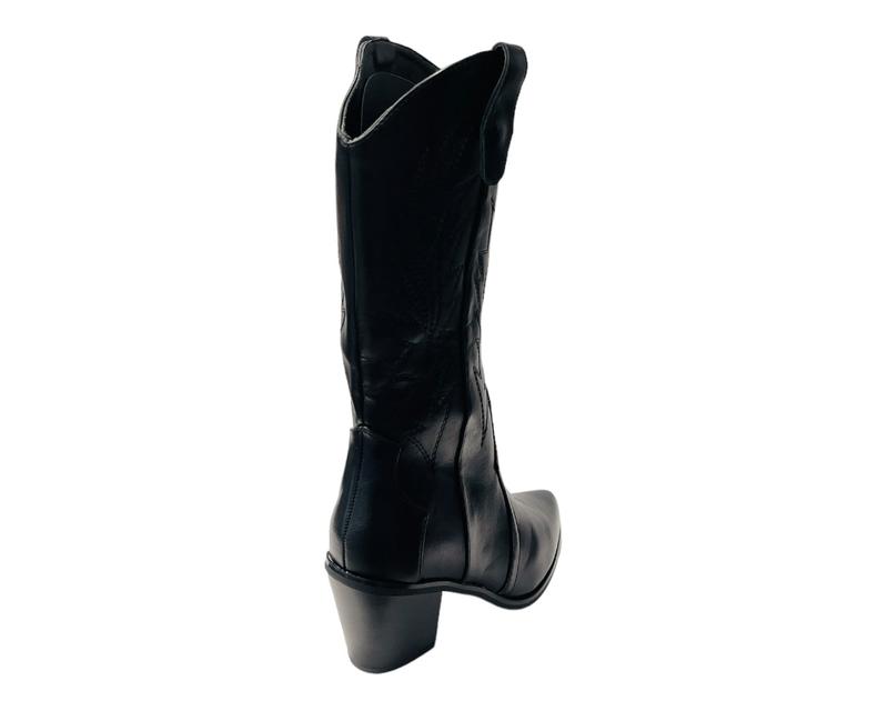 Embroidered 2 In 1 Cowboy Calf Length Boots 3