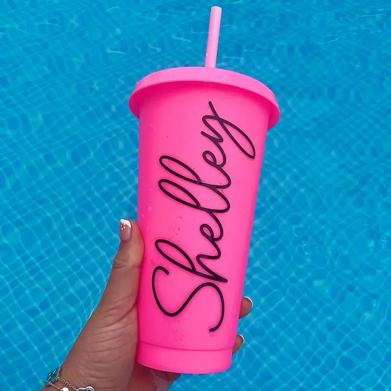 Personalised 24oz Cold Cup - Bright Colours - Bottles, Mug, Tumbler, Drinkware 3