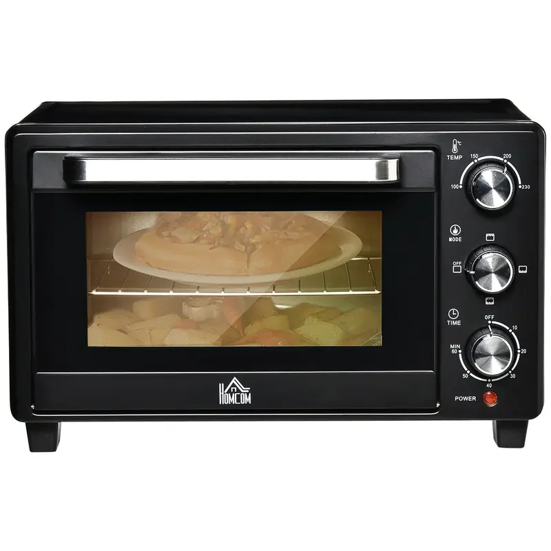 Mini Oven 21L Countertop Electric Toaster Oven with Adjustable Temperature Timer 0