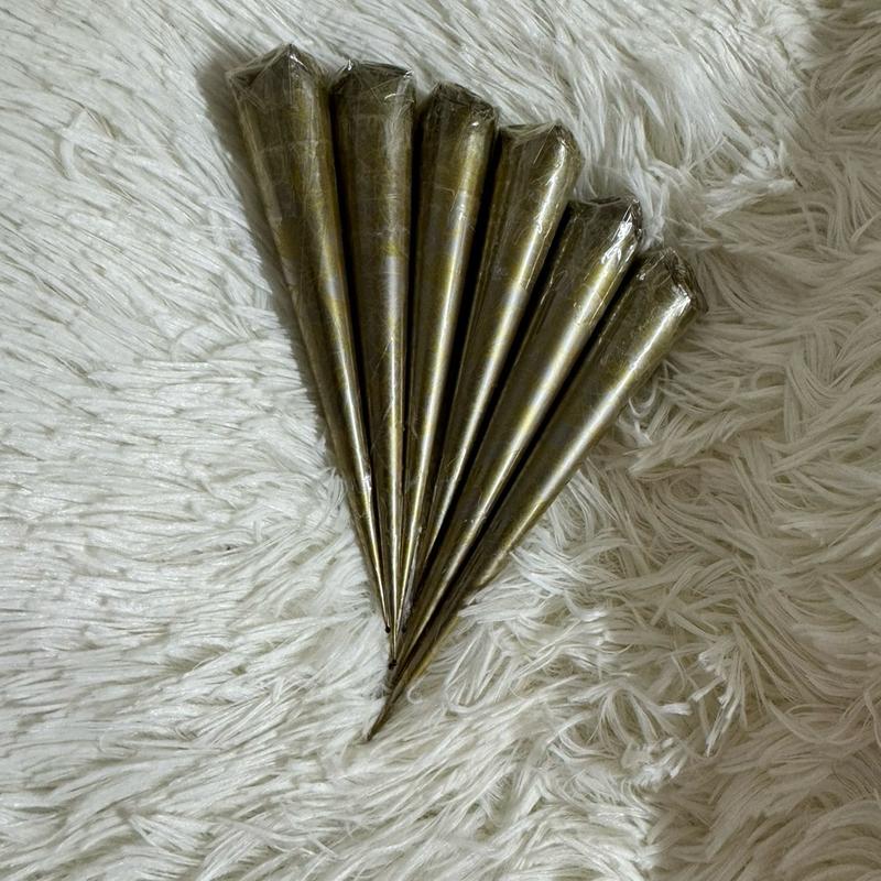 Practice henna cones without essential oils (Set of 3) 20g each 1