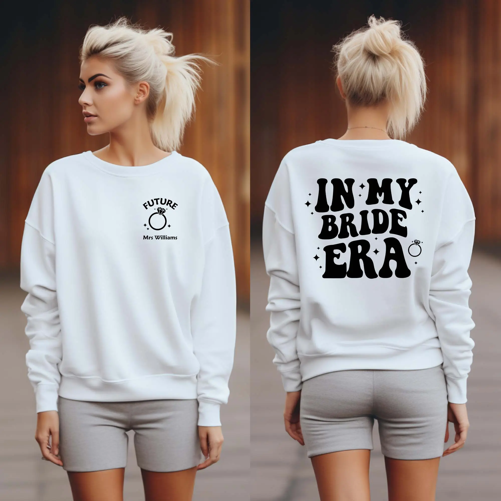 CUSTOM In My BRIDE Era Sweatshirt, Future MRS, Fiancé Sweatshirt, Engagement Gift, Bride Gift, Wedding gift sweatshirt, Newly Married Gift