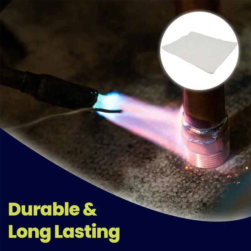Dapetz Plumbers Soldering Mat, High Temperature Soldering Mat,300mm x 250mm  Heat Resistant  for Welding Protection ,Plumbers Brazing Pad 1