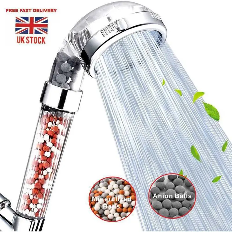 New Shower Head 3 Mode High Pressure 40% Water Saving Filters Adjustable showers power  shower rain  shower