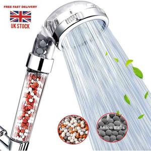 New Shower Head 3 Mode High Pressure 40% Water Saving Filters Adjustable showers power  shower rain  shower