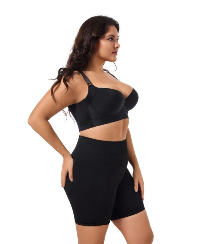 Product Introduction of Back Smoothing Bra PushUp Plus Size Bra HideBack Fat NoUnderwear Simple Wireless3/4Coverage Comfort Seamless Bra 3