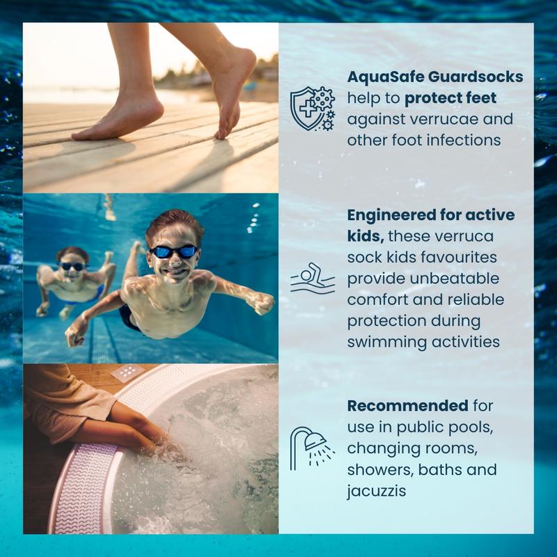 Aquasafe Guardsocks Latex Verruca Socks for Kids Swimming - 1 Pair 5