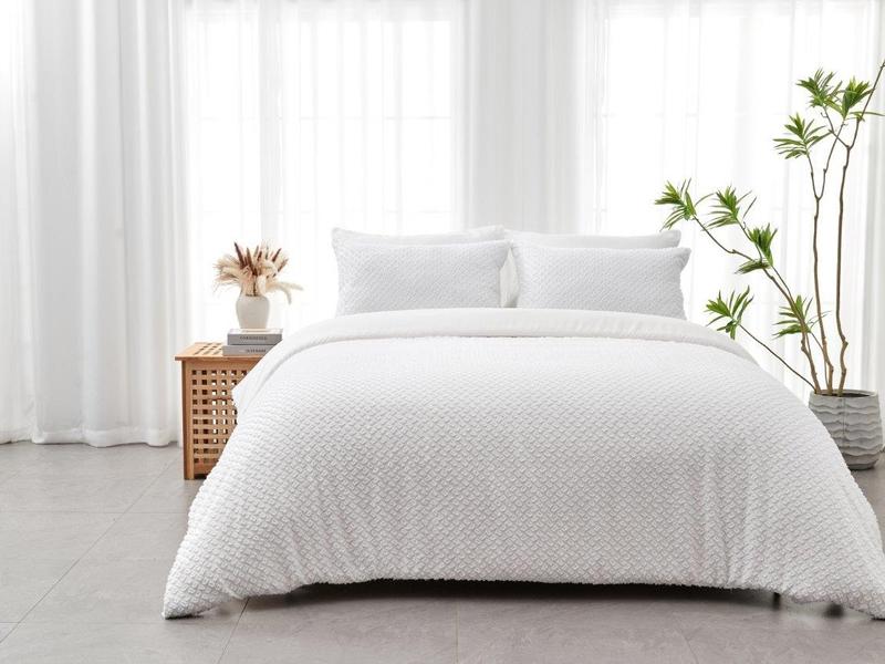 New Signature Franklin White Designer Style Frills Duvet Quilt Covers Hotel Quality Bedding Set Single Double King Super King Christmas Gift New Year Gift Birthday Gift Ideas Home Warming Gifts 4