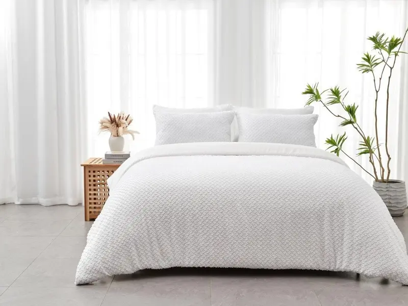 New Signature Franklin White Designer Style Frills Duvet Quilt Covers Hotel Quality Bedding Set Single Double King Super King Christmas Gift New Year Gift Birthday Gift Ideas Home Warming Gifts 4