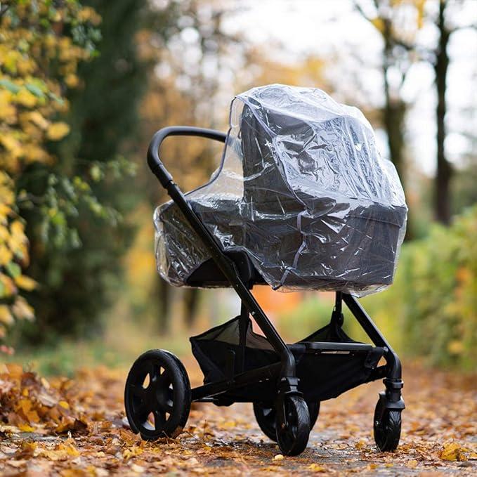 Product Introduction of Universal Grey Rain Cover for Pram Carrycot (Hauuck, Joie, ABC-Design etc.) - Air Circulating, Water Resistant and Durable Baby Protection Rain Shield 6