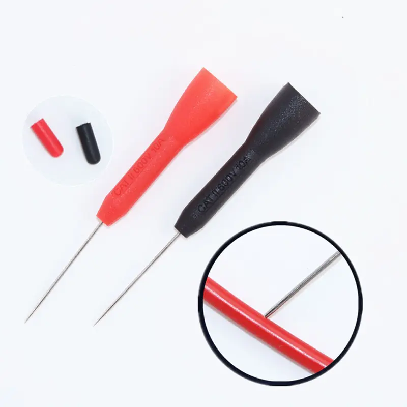 Universal Multimeter Test Lead Extention Back Probes Sharp Needle Micro Pin 4