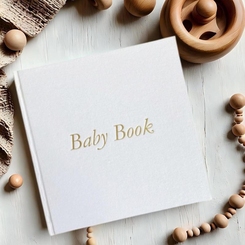 Luxury Baby Memory Book - Baby Shower Gift/Baby Journal for Newborn Baby Boy/Girl - Photo, Decor 1