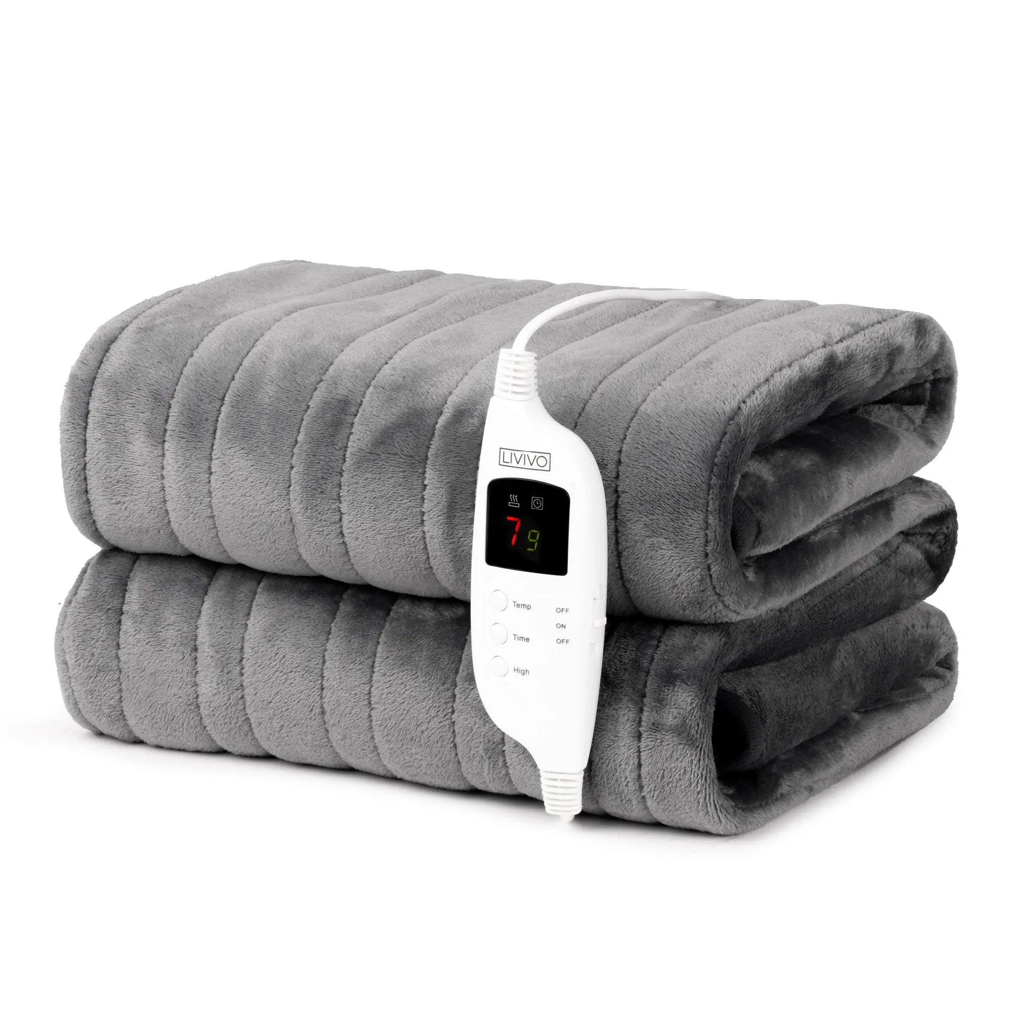 Electric Heated Throw - Grey
