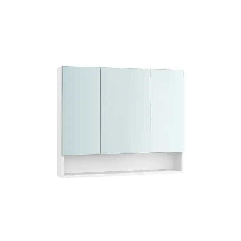 VASAGLE Bathroom Mirror Cabinet, Bathroom Cabinet with Mirror, Wall Mirror Cabinet, Open Compartment, Adjustable Shelves 6