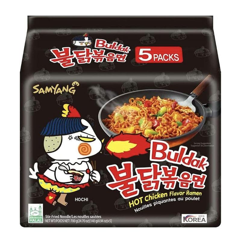 Samyang Hot Chicken Ramen | Cream Carbonara, Cheese, Kimchi, Spicy | Korean Fire Noodles | Instant Food | Halal Certified stew type 1